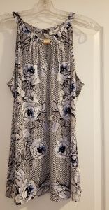 WHBM Floral Print Tank Blouse